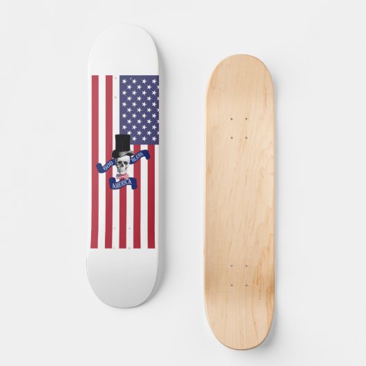 Funny American vlag Skateboard (Voorkant)