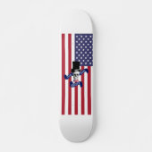Funny American vlag Skateboard (Voorkant)