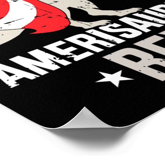 Funny Amerisaurus Rex Dinosaur Independence Day 4t Poster (Hoek)