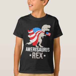 Funny Amerisaurus Rex Dinosaur Independence Day 4t T-shirt