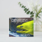 Funny Amore (een Moray) Valentijn Briefkaart (Staand voorkant)