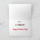 Funny Amore (een Moray) Valentijn Feestdagen Kaart (Binnen)
