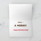 Funny Amore (een Moray) Valentijn Feestdagen Kaart (Binnen)
