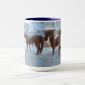 Funny Amoureuze Stallion en Reluctant Mare Horses Mok (Midden)