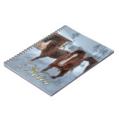 Funny Amoureuze Stallion en Reluctant Mare Horses Notitieboek (Linkerzijde)