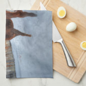 Funny Amoureuze Stallion en Reluctant Mare Horses Theedoek (Quarter Fold)