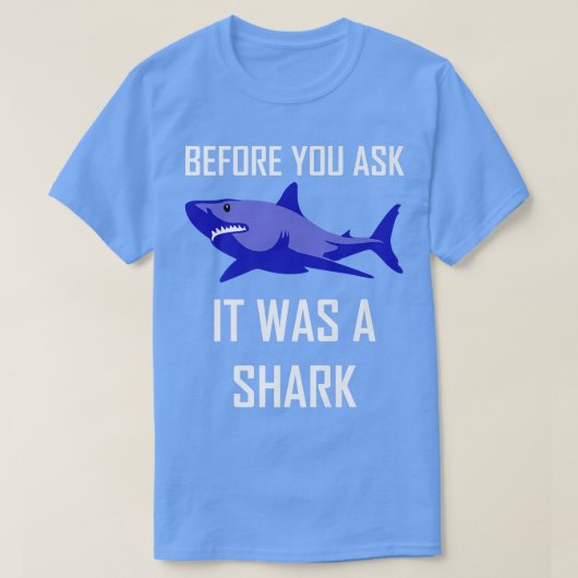 Funny Amputee Amputation Surgery It Was A Shark Hu T-shirt (Design voorkant)