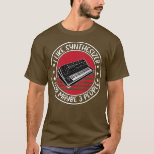 Funny Analog Synthesizer Gezegde Studio Music T-shirt