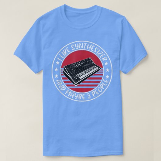 Funny Analog Synthesizer Gezegde Studio Music T-shirt (Design voorkant)