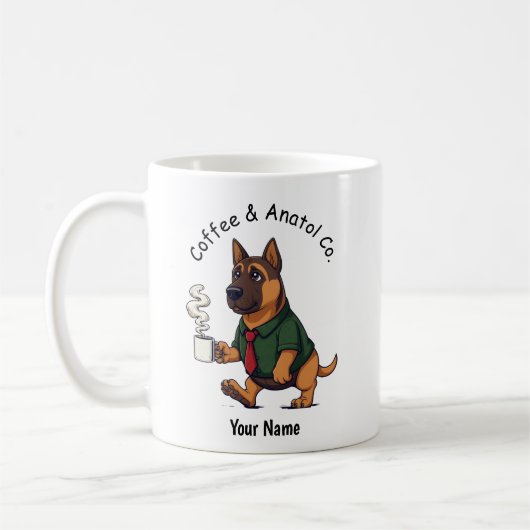 Funny Anatolian Shepherd Dog Business Suit Coffee Koffiemok (Links)