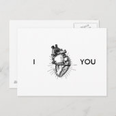 Funny Anatomically Correction Heart Briefkaart (Voorkant / Achterkant)