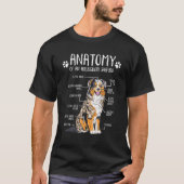 Funny Anatomy Australian Shepard Hondenliefhebber  T-shirt (Voorkant)
