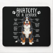 Funny Anatomy Bernese Mountain Dog Cute Berner Lov Muismat (Voorkant)