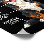 Funny Anatomy Bernese Mountain Dog Cute Berner Lov Poster (Hoek)