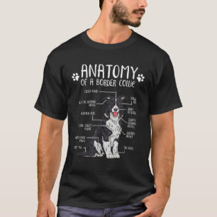 Funny Anatomy Border Collie Hondenliefhebber T-shirt