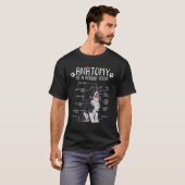 Funny Anatomy Border Collie Hondenliefhebber T-shirt (Voorkant volledig)