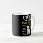 Funny Anatomy Bull Terrier Dog Koffiemok (Voorkant rechts)
