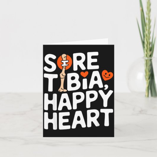 Funny Anatomy Going Tibia Okay Broken Leg Gift For Kaart (Voorkant)