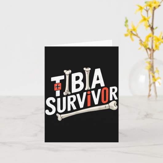 Funny Anatomy Going Tibia Okay Broken Leg Gift For Kaart (Gele Bloem)