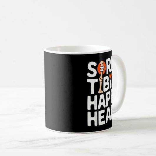 Funny Anatomy Going Tibia Okay Broken Leg Gift For Koffiemok (Voorkant rechts)