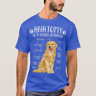 Funny Anatomy Golden Retriever Hondenliefhebber -  T-shirt