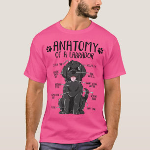 Funny Anatomy Labrador Retriever Black Lab Dog Ewn T-shirt