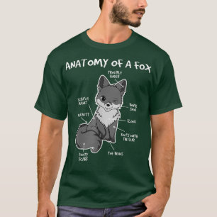 Funny Anatomy of a Fo, Cute Funny Dierenvriend, Fu T-shirt