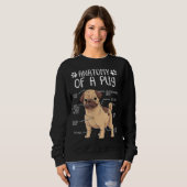 Funny Anatomy Pug Dog Pug Lover Trui (Voorkant volledig)