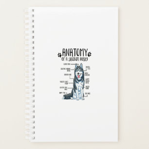 Funny Anatomy Siberian Husky Hondenliefhebber Gift Planner
