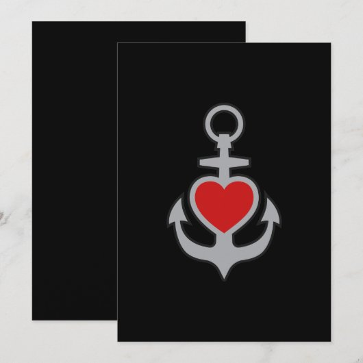 Funny Anchor Ideeën for Boat Ereders Feestdagenkaart (Voorkant / Achterkant)