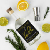 Funny and Chic Bachelorette Party Liquor Bottle La Likeurfles Etiket