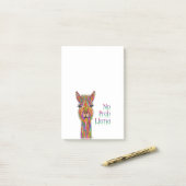 Funny and Colorful Llama Post-it® Notes (Op bureau)