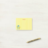Funny and Cool Green Owl School Post-it® Notes (Op bureau)
