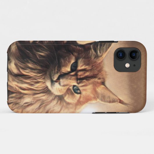 Funny and Crazy Cat Case-Mate iPhone Case (Achterkant (horizontaal))