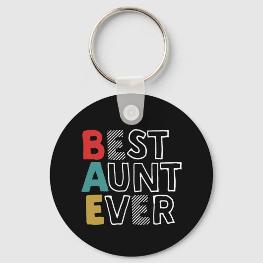 Funny and Cute Best tante Ever Cool tante Sleutelhanger (Voorkant)