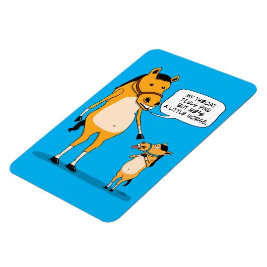 Funny and Cute Big Horse and Little Horse Magneet (Linkerzijde)