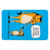 Funny and Cute Big Horse and Little Horse Magneet (Horizontaal)