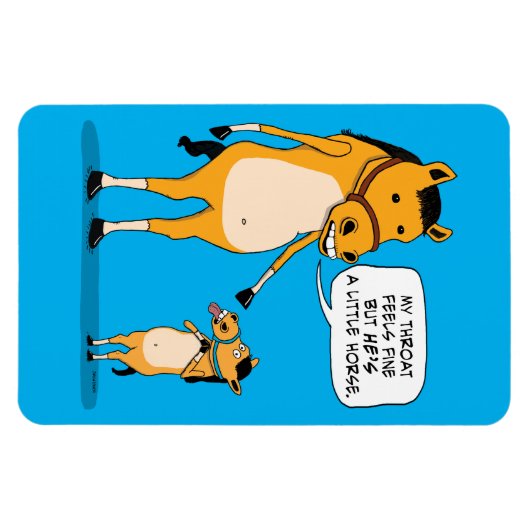 Funny and Cute Big Horse and Little Horse Magneet (Horizontaal)