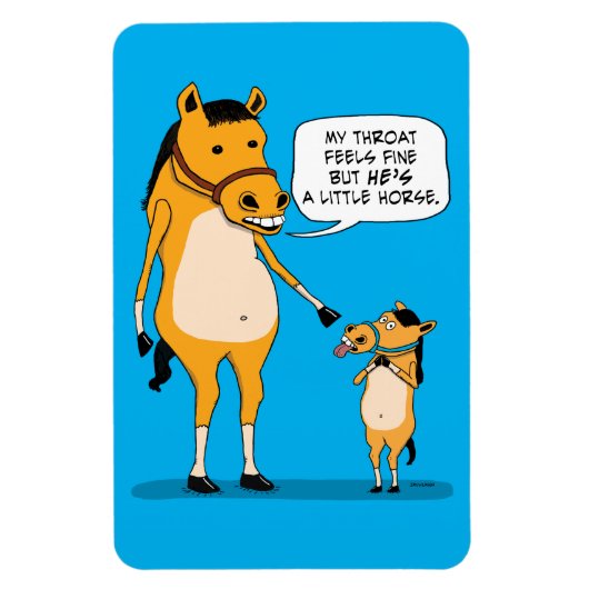 Funny and Cute Big Horse and Little Horse Magneet (Verticaal)