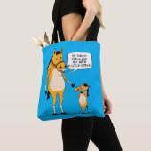 Funny and Cute Big Horse and Little Horse Tote Bag (Dichtbij)