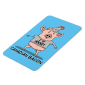 Funny and Cute Canadian Bacon Pig Magneet (Linkerzijde)