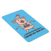 Funny and Cute Canadian Bacon Pig Magneet (Rechterzijde)