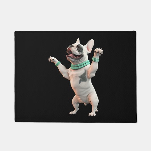 Funny and Cute Dancing Dog Deurmat (Voorkant)
