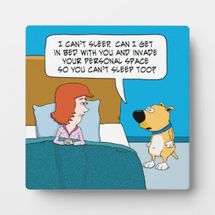 Funny and Cute Dog wil je ruimte binnendringen Fotoplaat