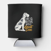 Funny and Cute Great Dane Hondenliefhebber Blikjeskoeler (Voorkant)