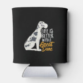 Funny and Cute Great Dane Hondenliefhebber Blikjeskoeler (Achterkant)