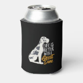 Funny and Cute Great Dane Hondenliefhebber Blikjeskoeler (Blikje Achterkant)