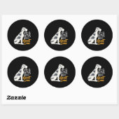 Funny and Cute Great Dane Hondenliefhebber Ronde Sticker (Vel)