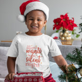 Funny and Cute Kerstfeestay Silent Night Kinder Shirts