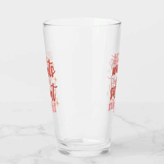 Funny and Cute Kerstfeestay Silent Night Mam Glas (Links)